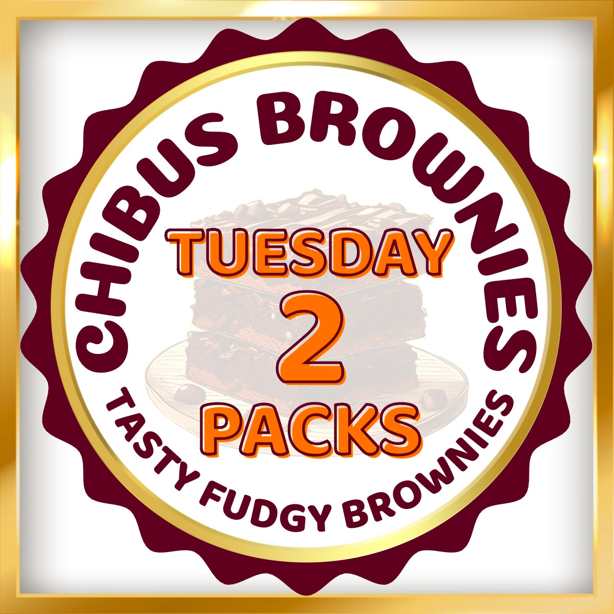 Tuesday 2 Pack Brownies