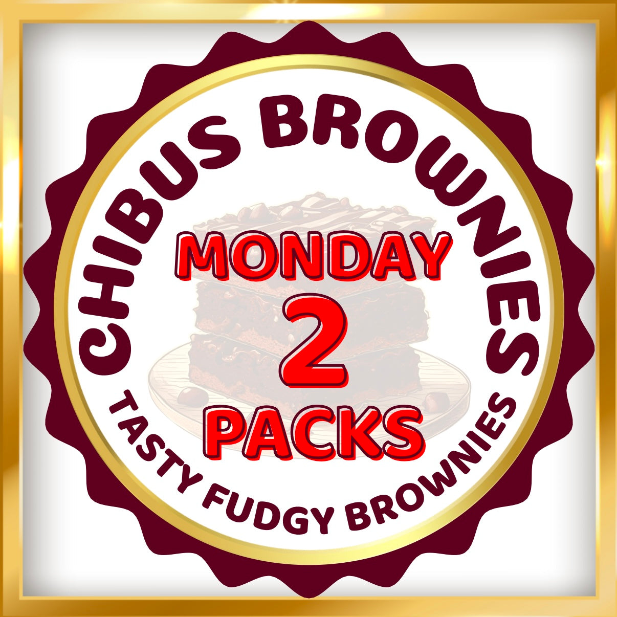 Monday 2 Pack Brownies