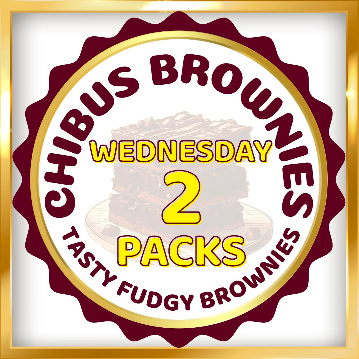 Wednesday 2 Pack Brownies